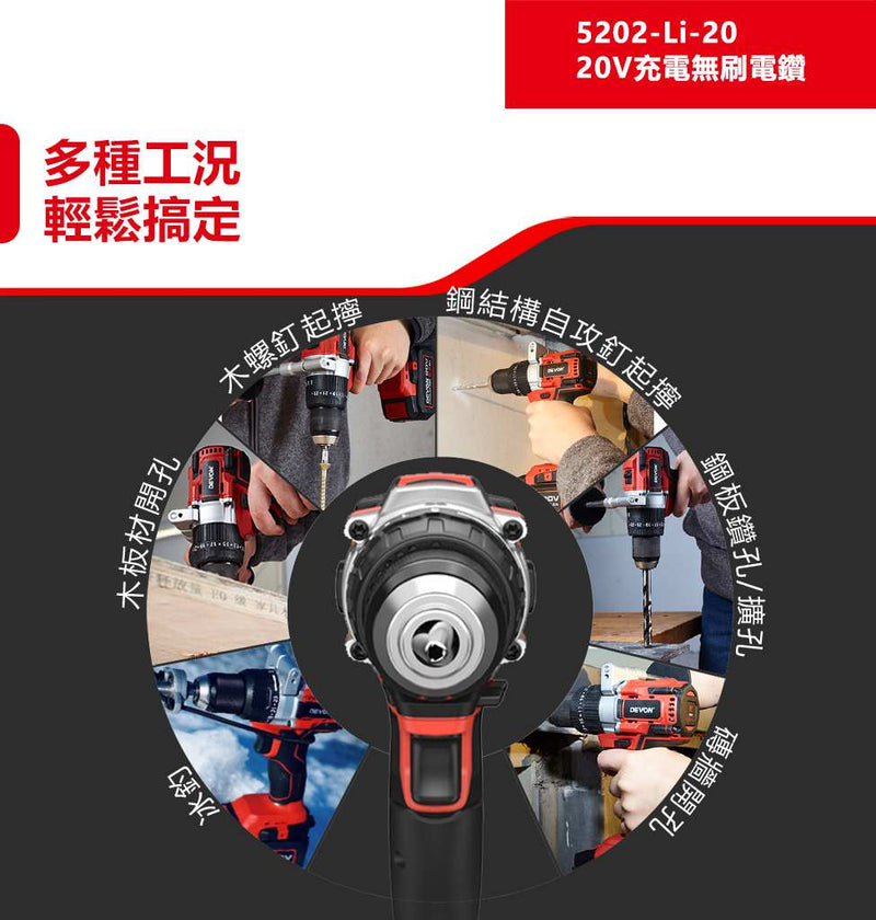 DEVON 大有 5202-Li-20 hammer drill