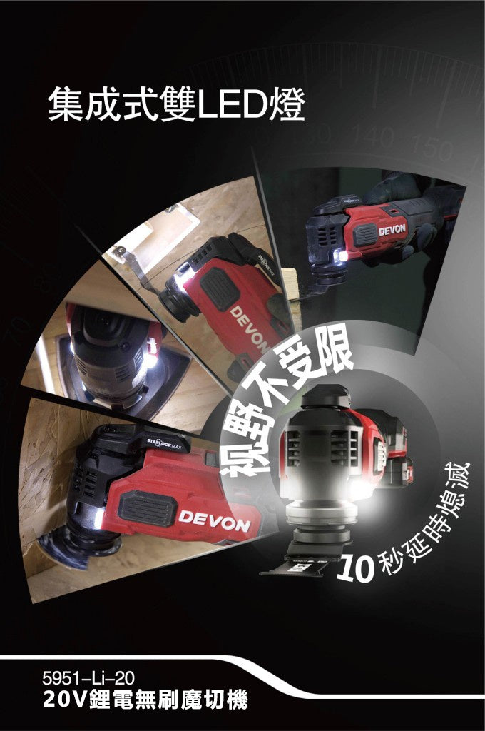 DEVON 大有 5951-Li-20 multi-tool