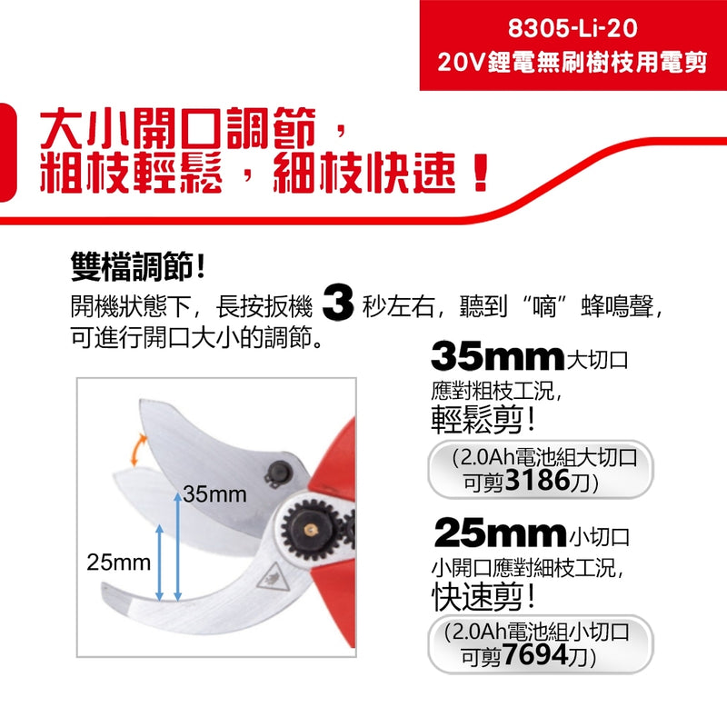DEVON 大有 8305-Li-20 pruning shears