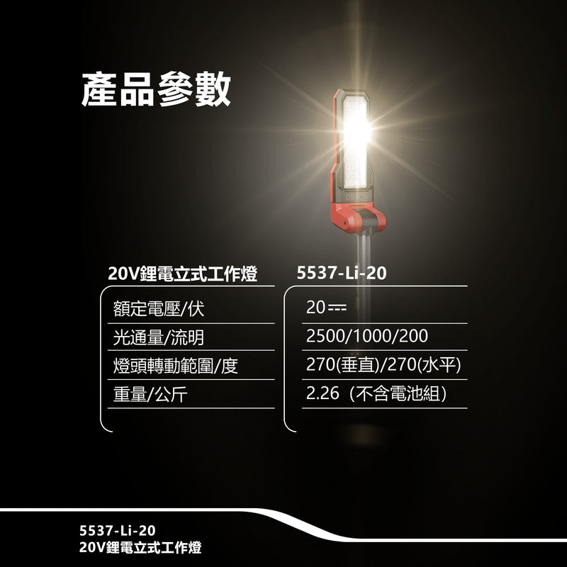 DEVON 大有 5537-Li-20 work light