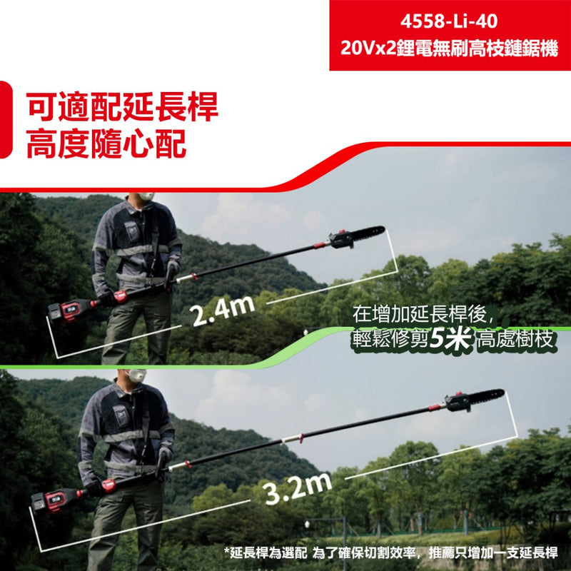 DEVON 大有 4558-Li-40 pole chainsaw