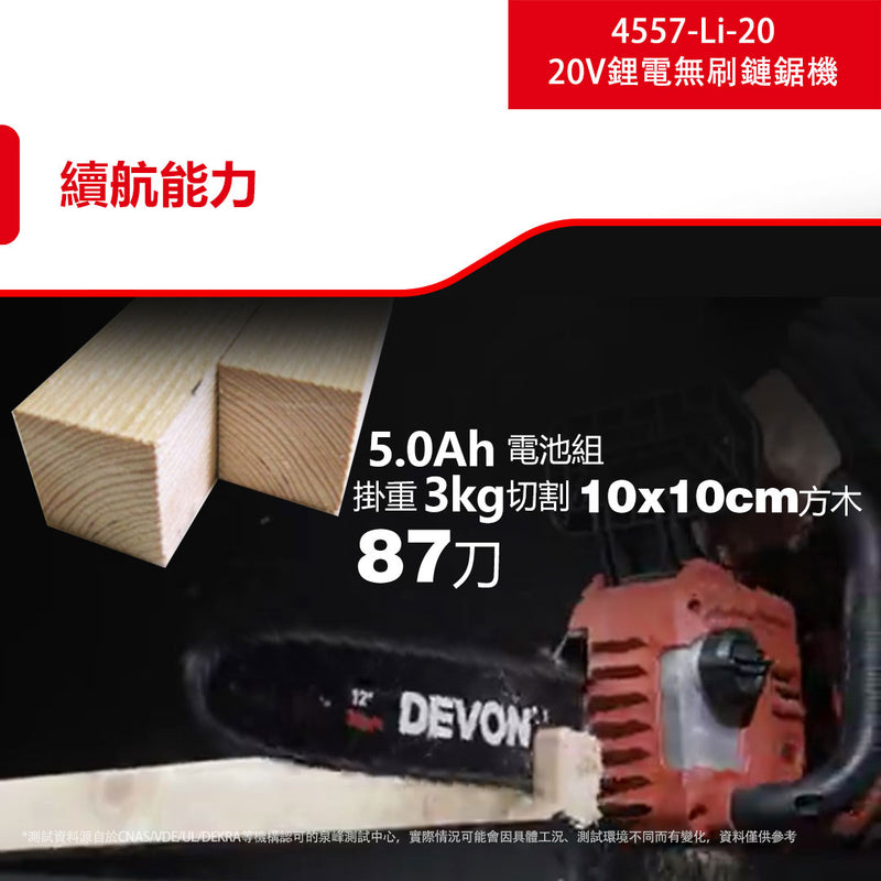 DEVON 大有 4557-Li-20 chainsaw