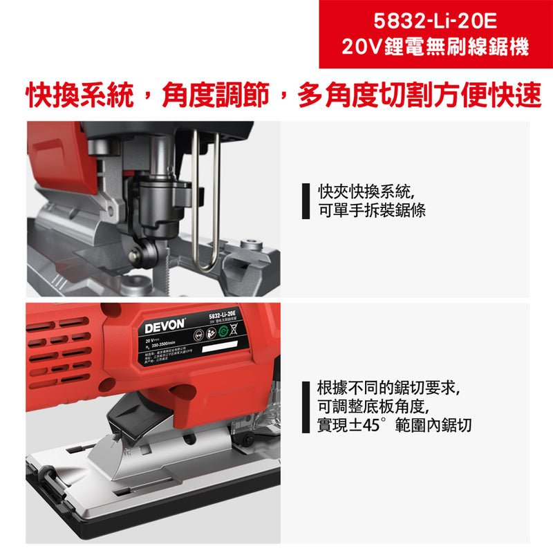 DEVON 大有 5832-Li-20E jigsaw