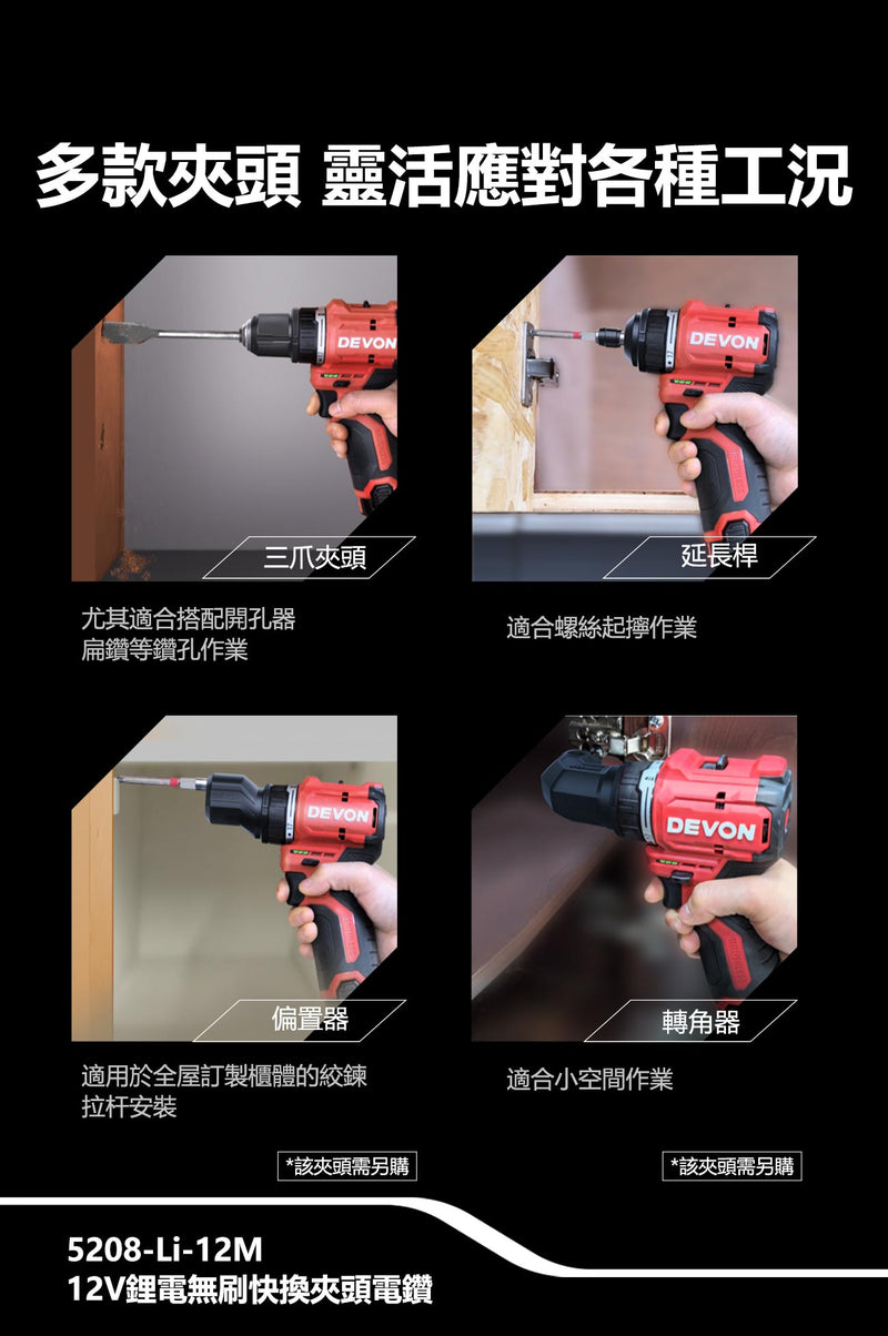 DEVON 大有 5208-Li-12MU drill