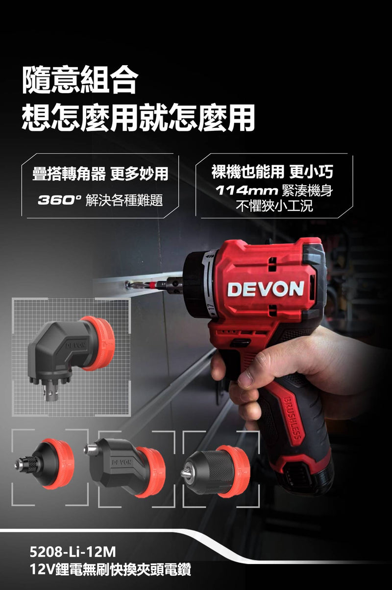 DEVON 大有 5208-Li-12MU drill