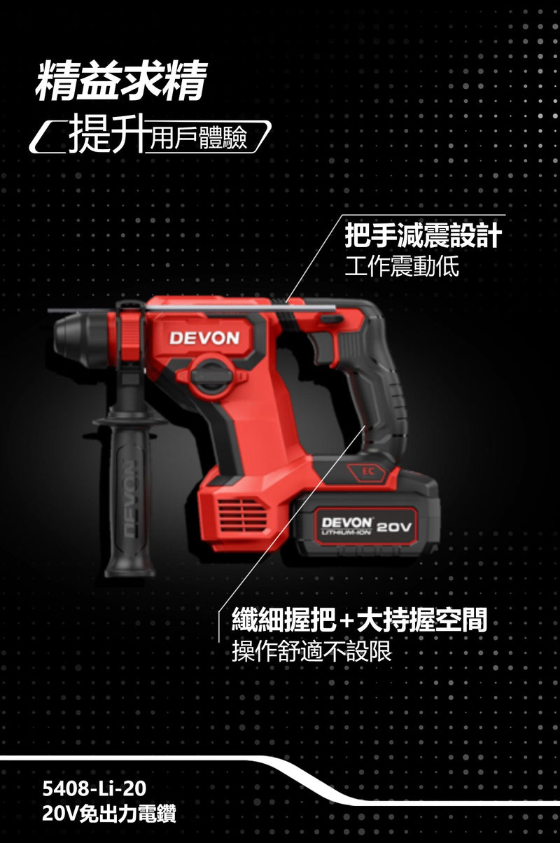 DEVON 大有 5408-Li-20 rotary hammer
