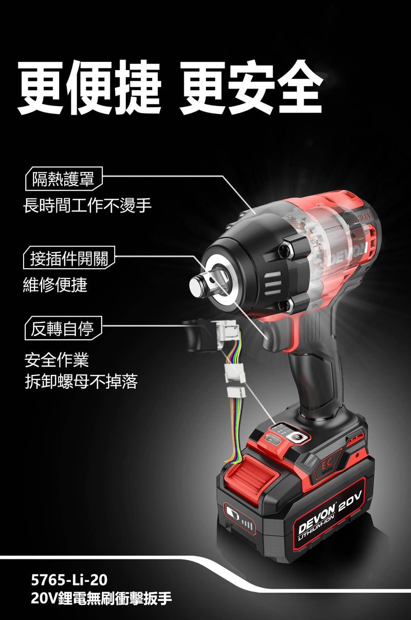 DEVON 大有 5765-Li-20 impact wrench