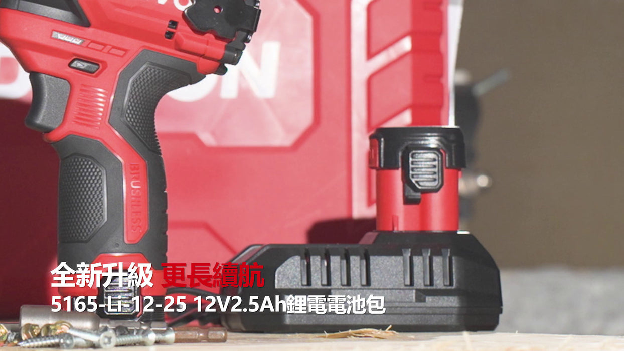 Devon 12V BRUSHLESS IMPACT Driver 5767‑Li‑12Q