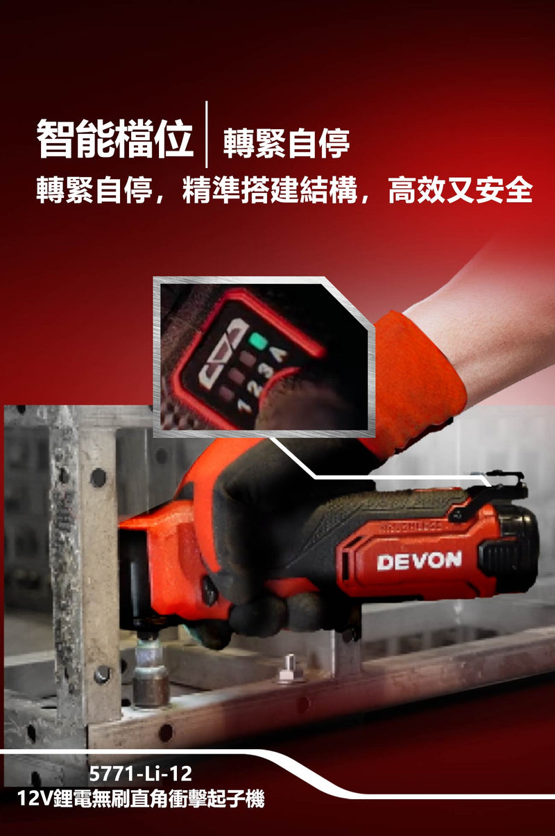 DEVON 大有 5771-Li-12 right-angle impact driver