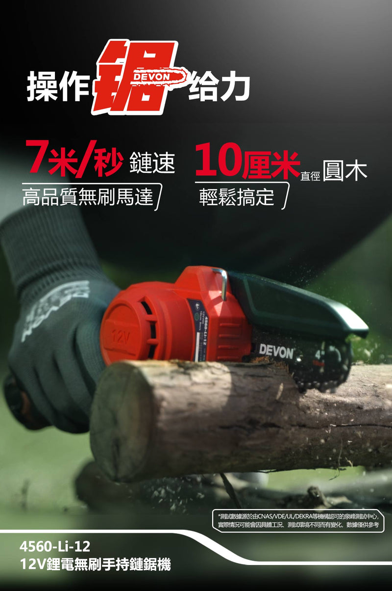 DEVON 大有 4560-Li-12 mini chainsaw