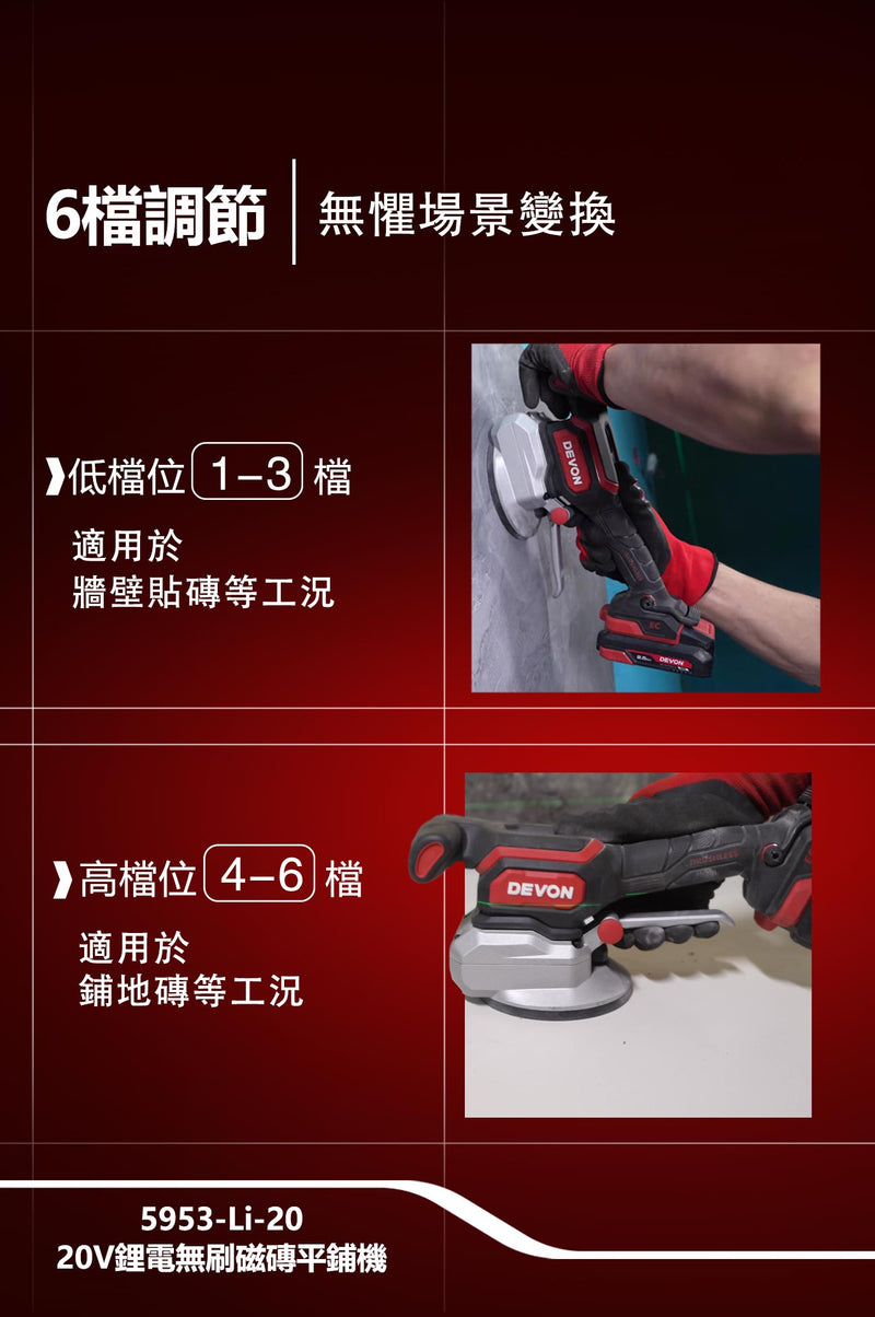 DEVON 大有 5953-Li-20 tile vibrator