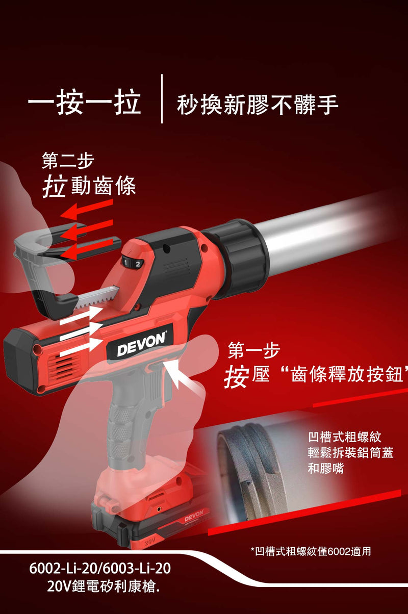 DEVON 大有 6002/6003 caulking gun