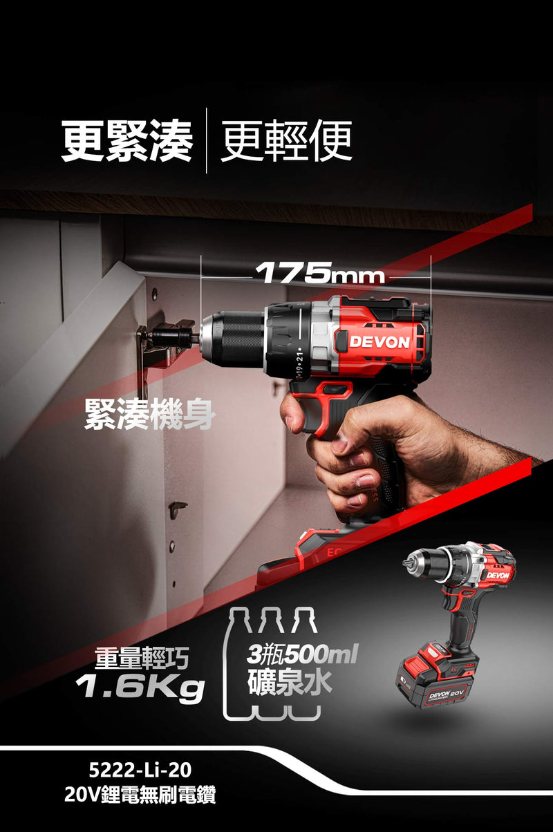DEVON 大有 5222-Li-20 drill