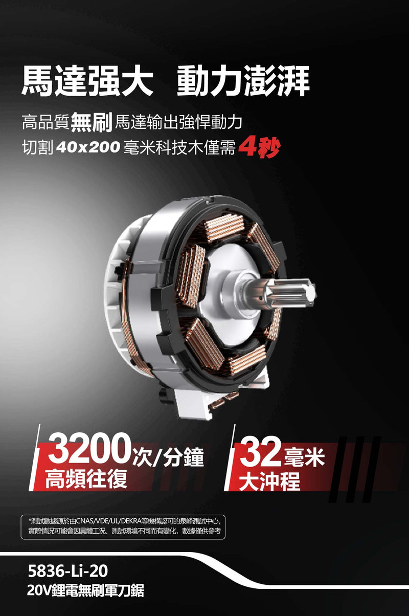 DEVON 大有 5836-Li-20 reciprocating saw
