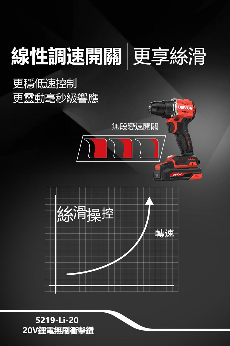 DEVON 大有 5219-Li-20 hammer drill