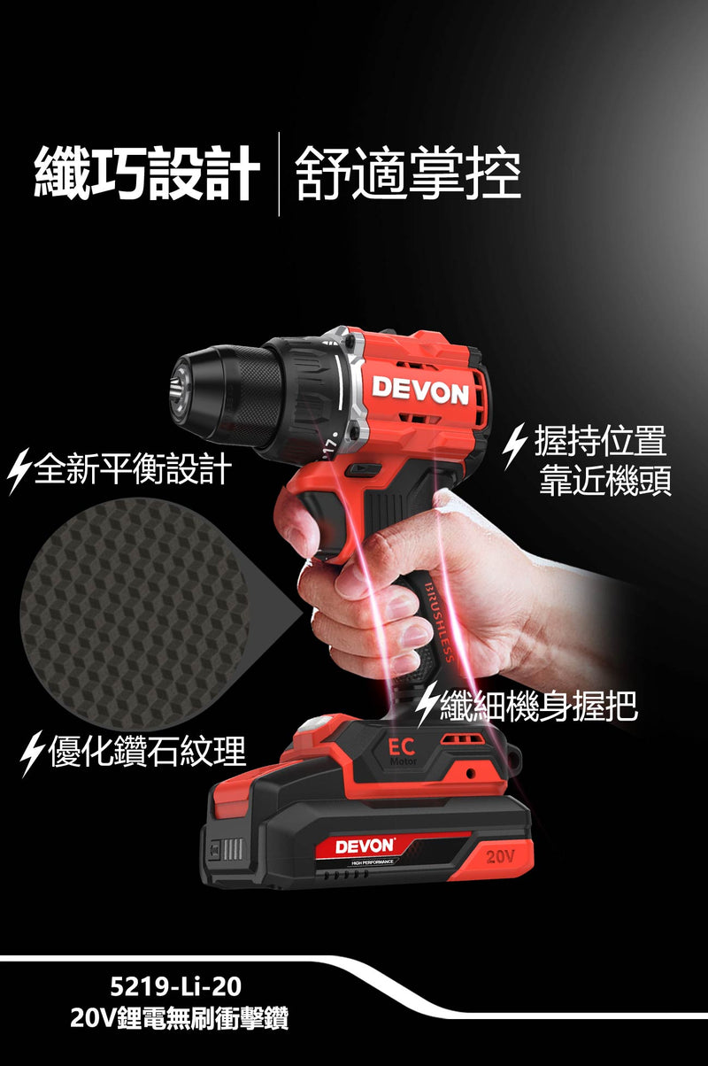 DEVON 大有 5219-Li-20 hammer drill