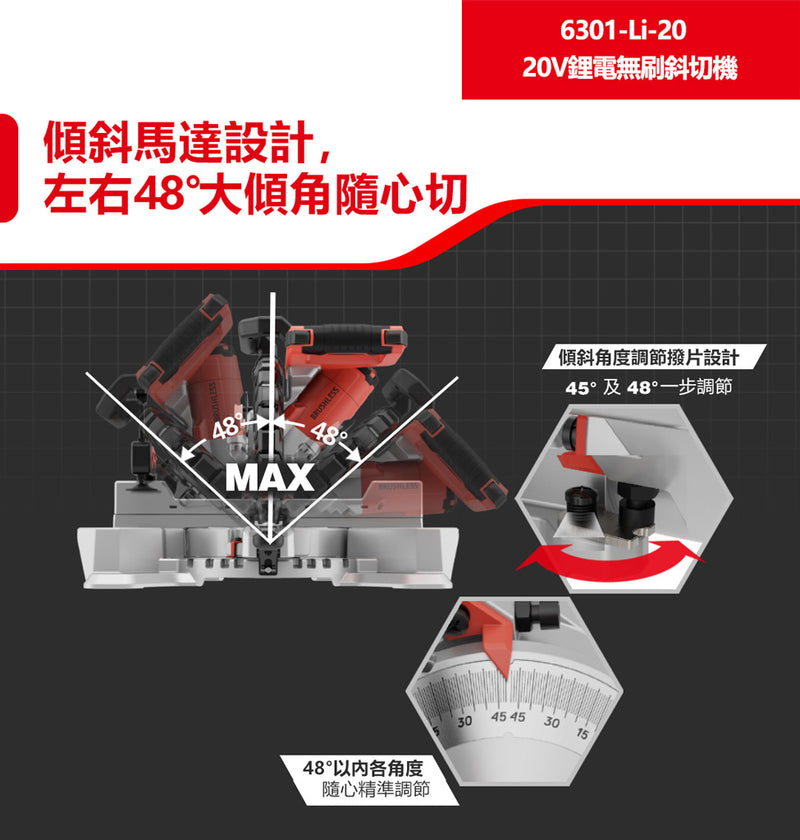 DEVON 大有 6301-Li-20 mitre saw