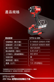 DEVON 大有 5772-Li-20C impact driver