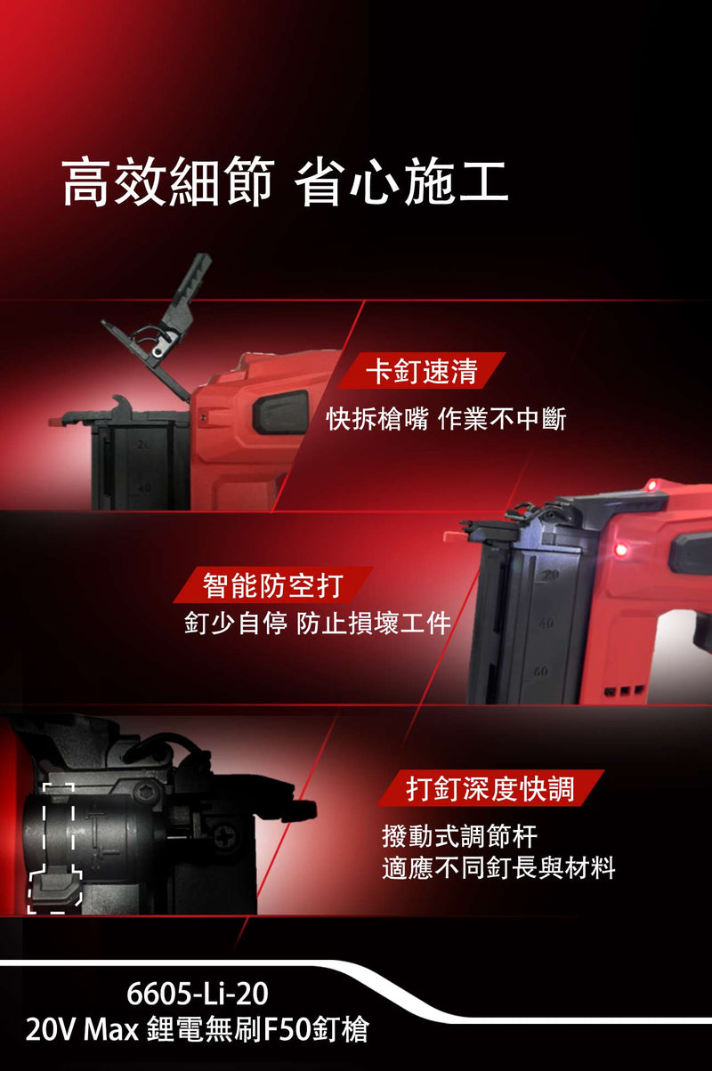 DEVON 大有 6605-Li-20 brad nailer