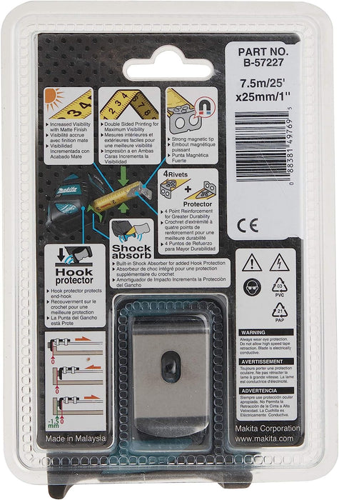 Makita 25'/7.5M Measuring Tape - B-57227