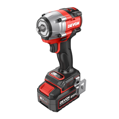 DEVON 5766-Li-20 20V brushless cordless impact wrench with compact design and functional gears.