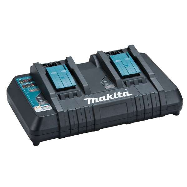 Makita 牧田 DC18RD 18V Dual Port Fast Charger, 196934-4(220V) / 196931-0(110V)