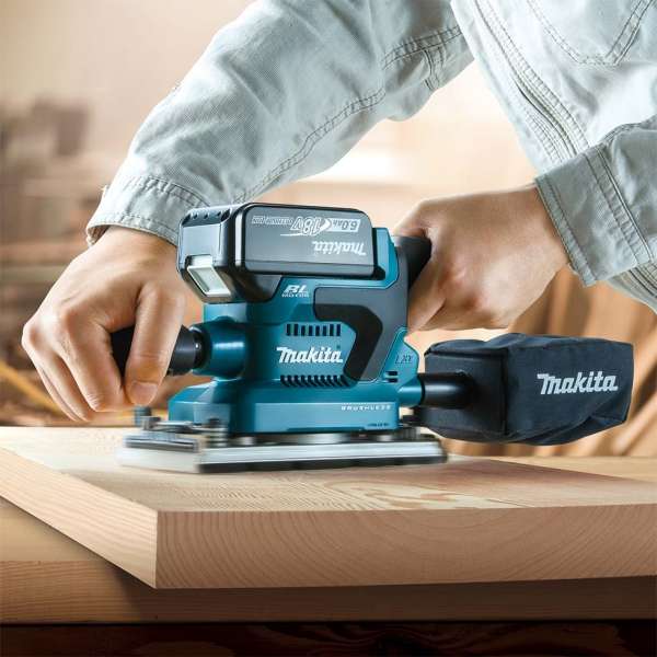Makita 牧田 DBO380 / DBO381 18V LXT Cordless Finishing Sander (3-5/8 X 9") – photo 2