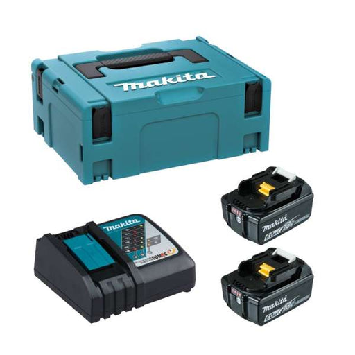 Makita 牧田 199698-9 18V 6.0Ah Battery x2 and Charger Set