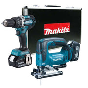 Makita 牧田 DLX2202TX1 18V Cordless Combo Kit (Hammer Driver Drill + Jig Saw)