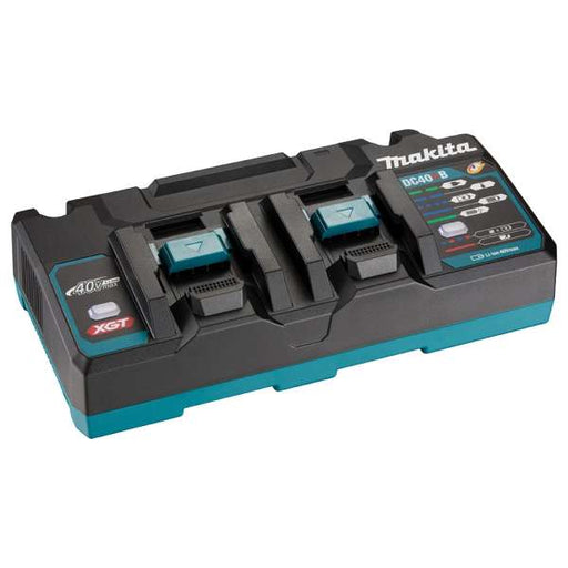Makita 牧田 DC40RB 40Vmax Dual Port Fast Charger, 191N14-5(220V) / 191N05-6(110V)