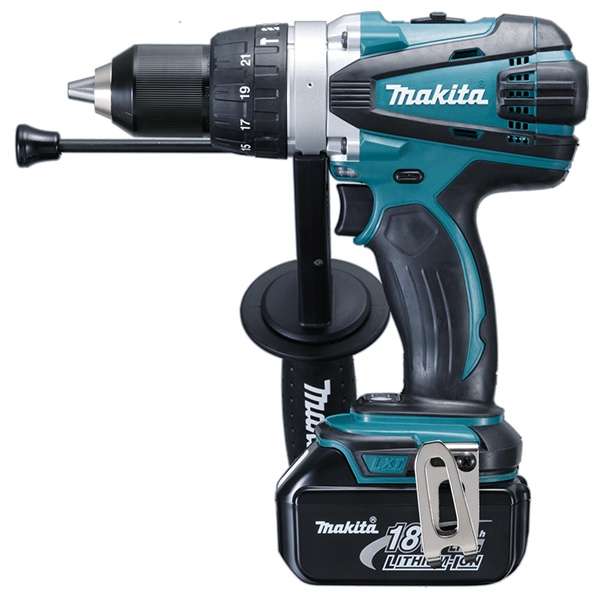 Makita 牧田 DHP458 18V LXT Cordless Hammer Driver Drill, 13mm (1/2")