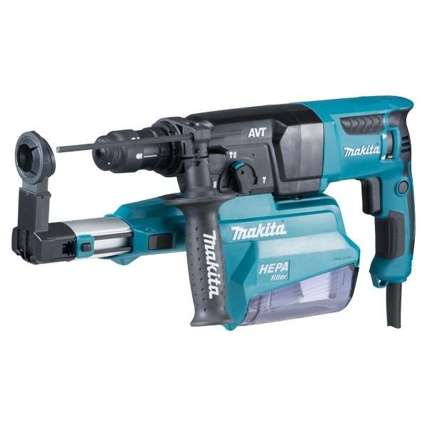 Makita 牧田 HR2651X2 Combination Hammer with Self Dust Collection(HEPA Filter), 26mm (1"), 800W