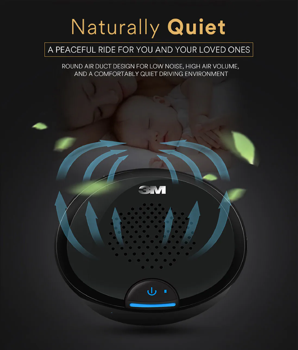 3M Vehicle Air Purifier Plus Black (For Car & Indoor)-PN38816EX