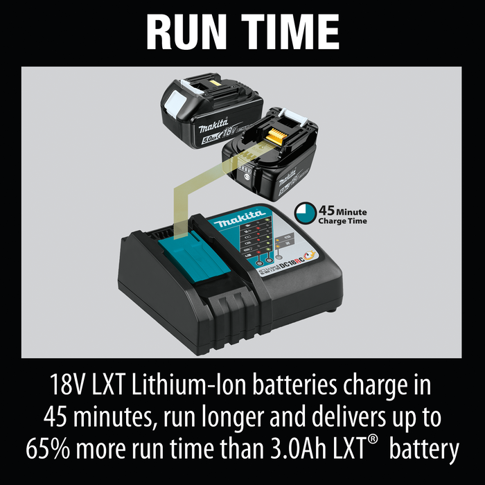 Makita 18V 5.0Ah LXT Lithium-Ion Battery- BL1850B