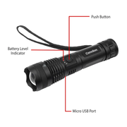 Camelion RT393 push button, battery level indicator and micro USB port