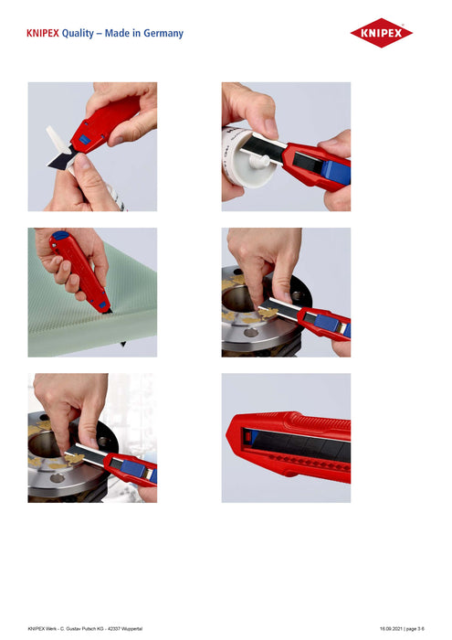 Knipex-9010165BK CutiX Universal Retractable Cutter