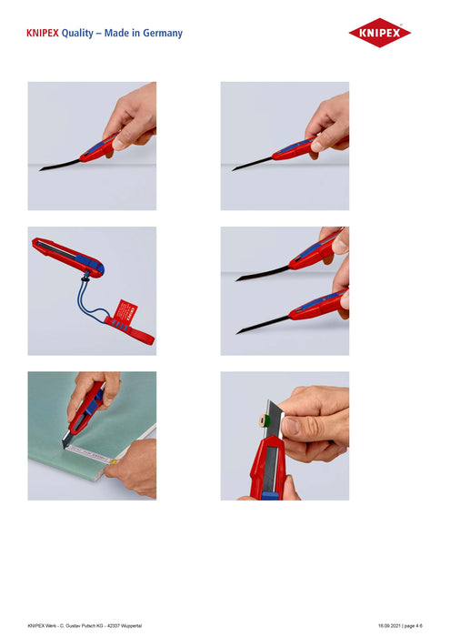 Knipex-9010165BK CutiX Universal Retractable Cutter