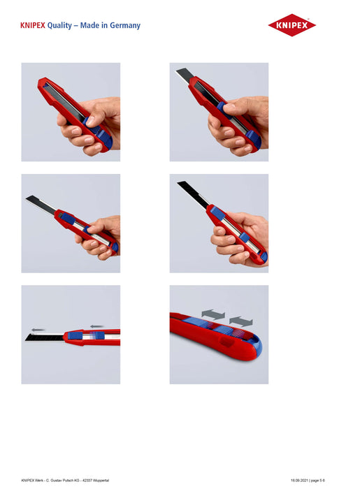 Knipex-9010165BK CutiX Universal Retractable Cutter