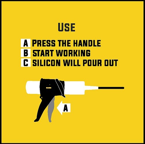 SILIGUN Compact 4" Caulking Gun - The Smallest Anti Drip Extreme Duty Caulk Gun