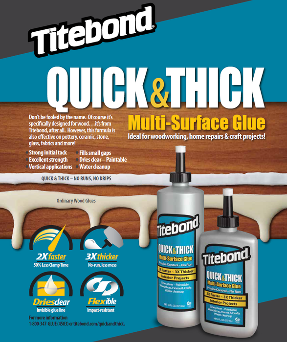 Titebond Quick & Thick Multi-Surface Glue